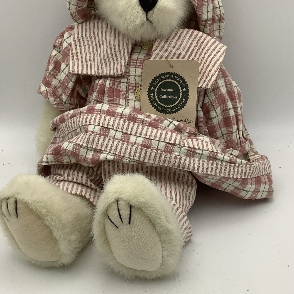 Vintage The Boyds Collection Piper P. Plumbottom Plush Bear - Picture 7 of 12